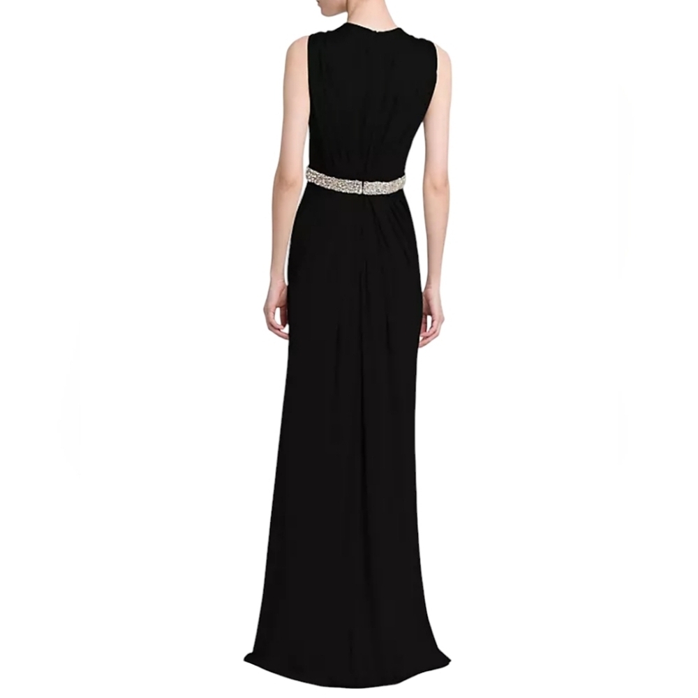 a'gaci Black Maxi Party Dress